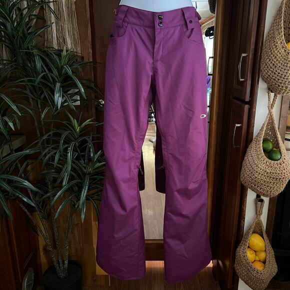 Oakley Y2K Thinsulate Snow Pants Women's M | Purple Insulated Ski Snowboard - Picture 1 of 16